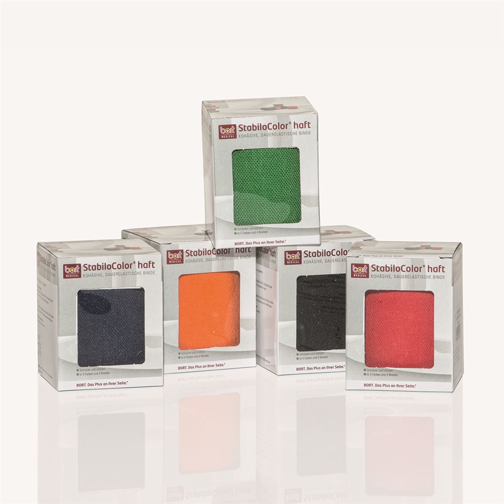 Bort Stabilo Color Binde 4cmx5m kohesiv schwarz