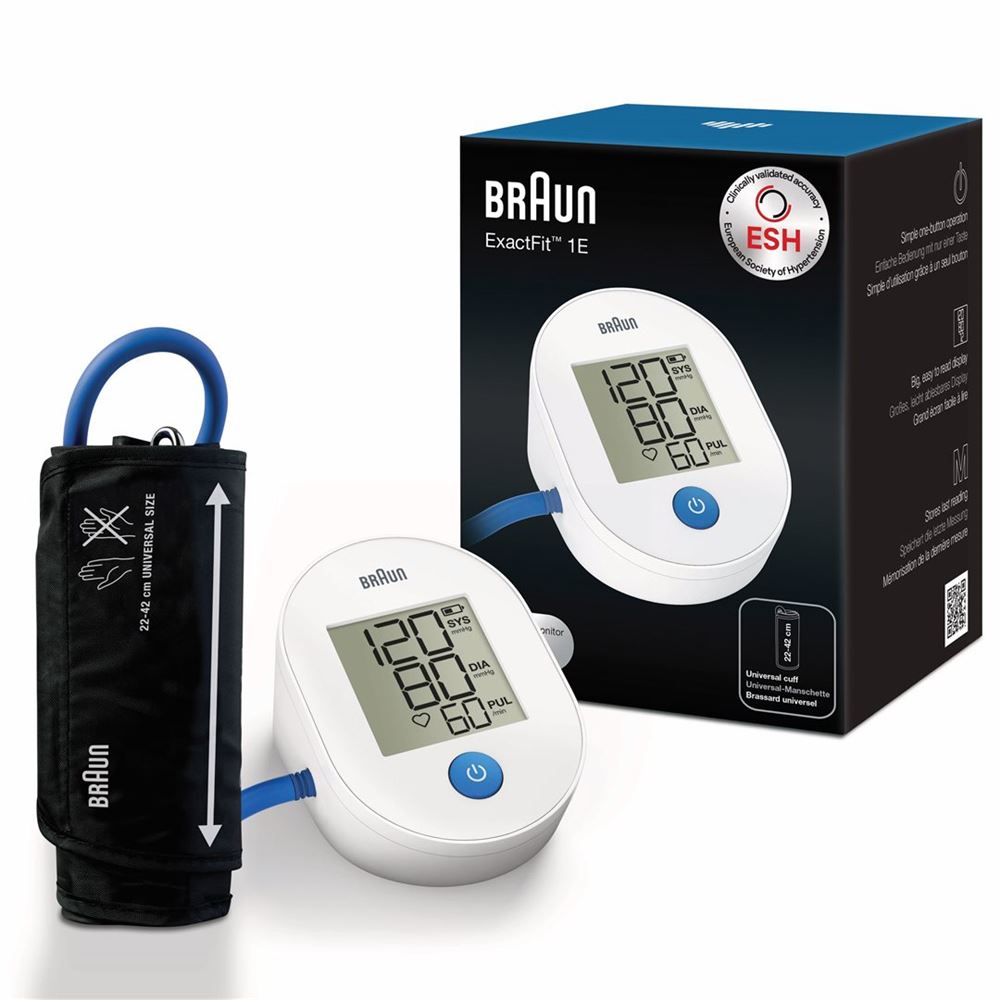 Braun ExactFit Blutdruckmessgerät 1E BUA 4000Eu