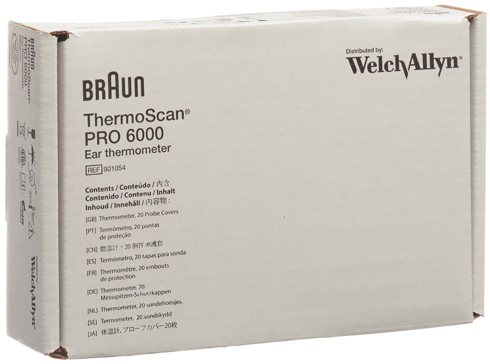 Braun ThermoScan Ohrthermometer PRO 6000 Welch Allyn