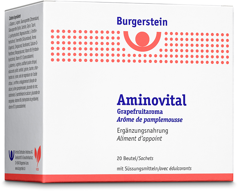 Burgerstein Aminovital Pulver Grapefruitaroma 20 Beutel