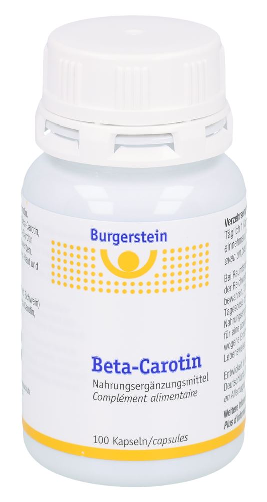 Burgerstein Beta-Carotin Kaps Ds 100 Stk
