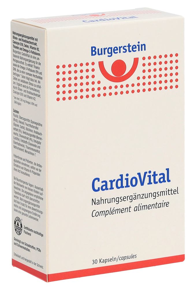 Burgerstein CardioVital Kaps 30 Stk
