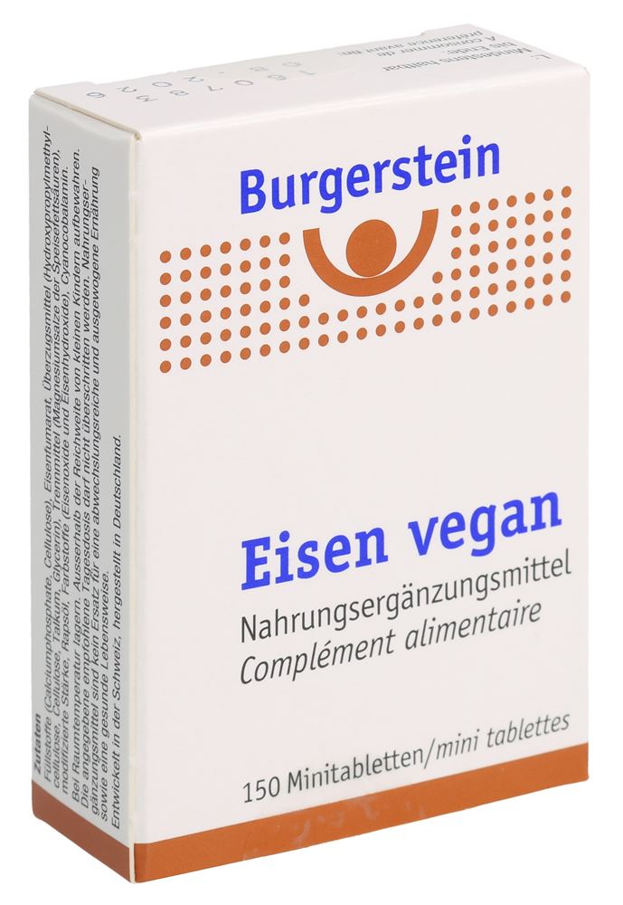 Burgerstein Eisen Tabl vegan Ds 150 Stk