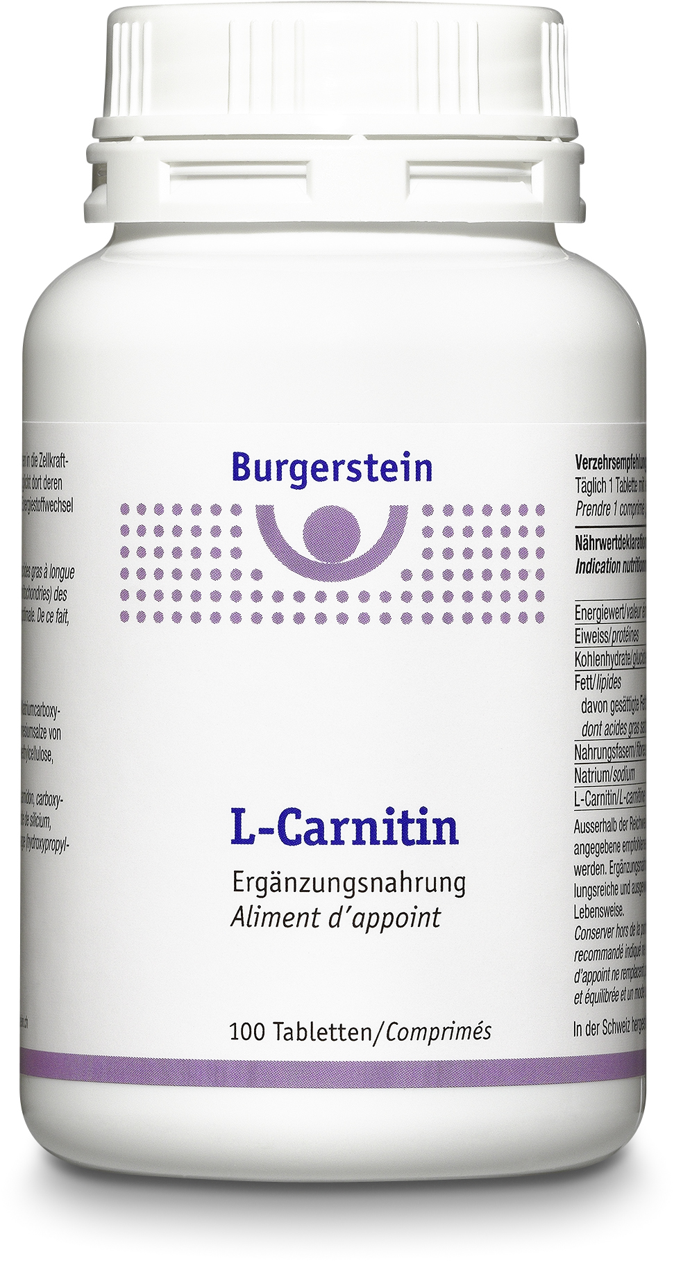 Burgerstein L-Carnitin Tabletten Ds 100 Stück