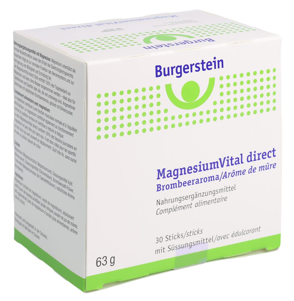 Burgerstein Magnesiumvital direct Stick 30 Stk
