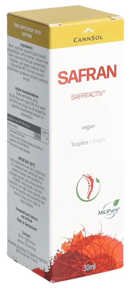 CannSol Safran MiLiPure Tropfen Pip Fl 30 ml