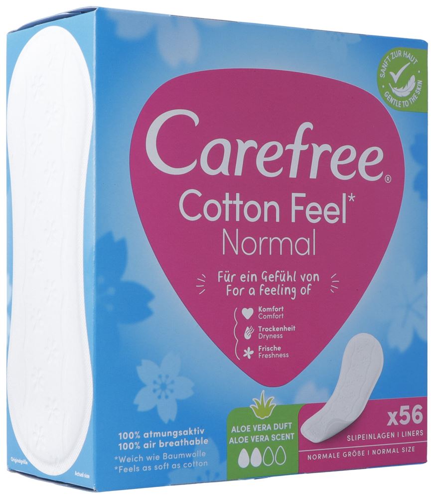 Carefree Cotton Feel Aloe Karton 56 Stk