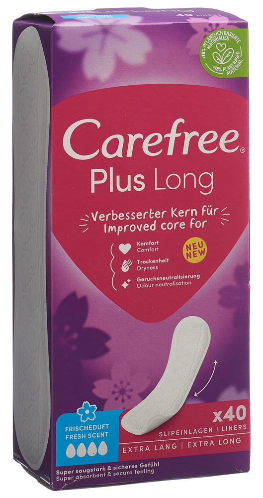 Carefree Plus Long Frischeduft Karton 40 Stk