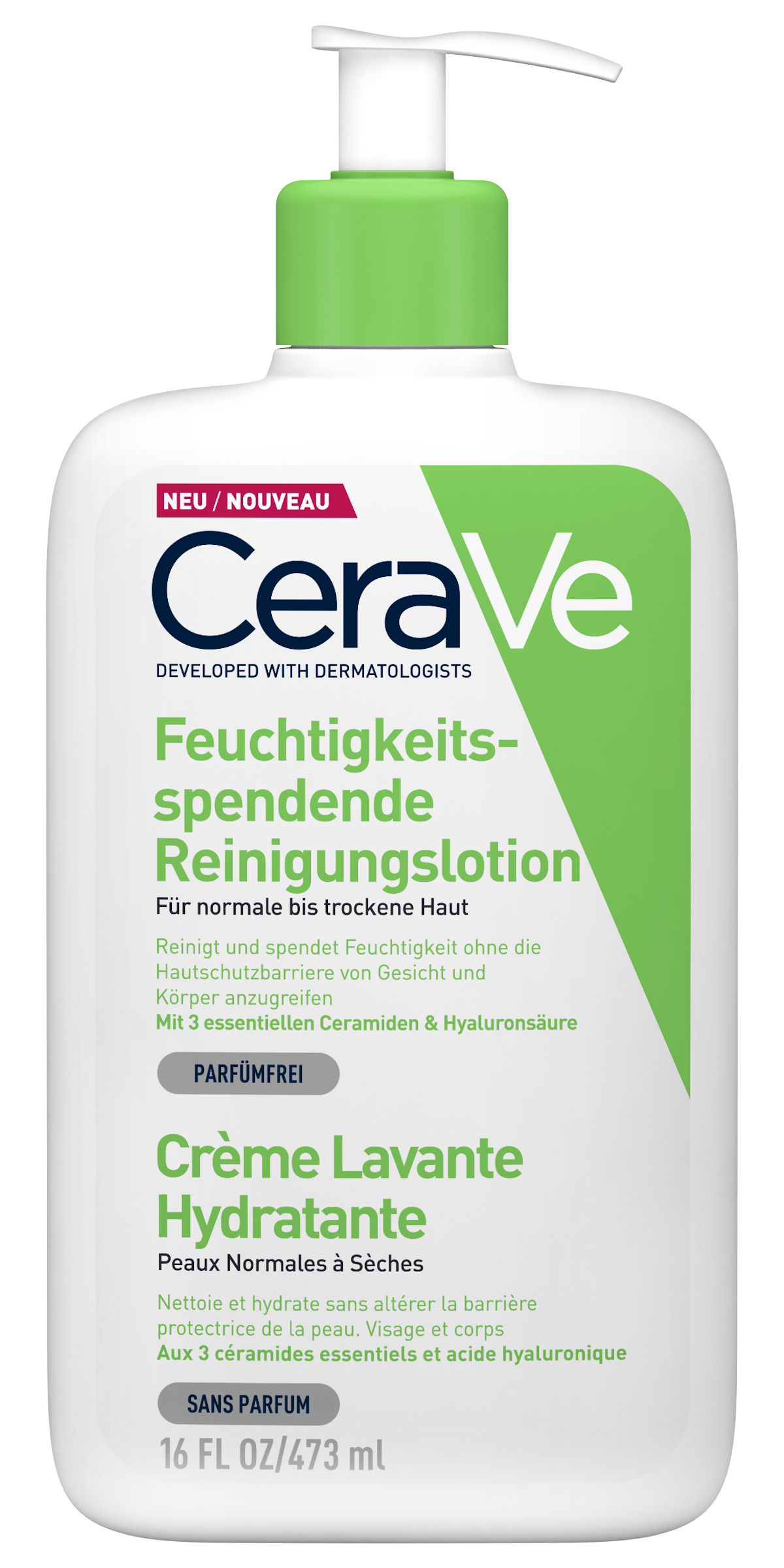 CeraVe Feuchtigkeitsspendende Reinigungslotion Disp 473 ml