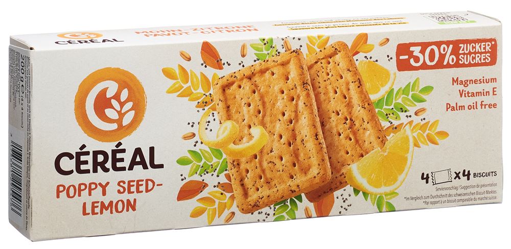 Céréal Biscuit Mohn Zitrone