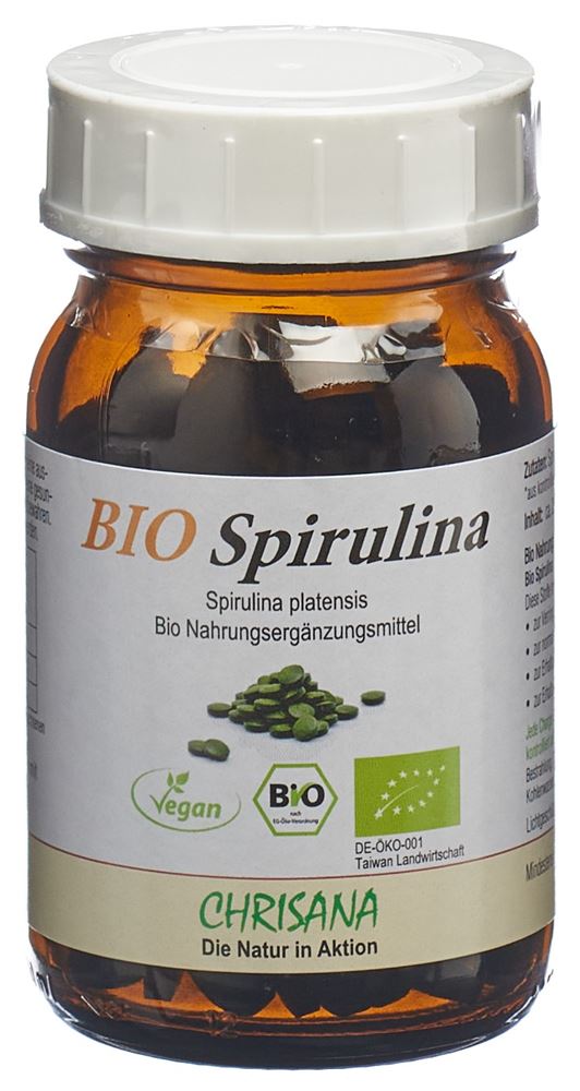 Chrisana Bio Spirulina Tabl Glas 250 Stk