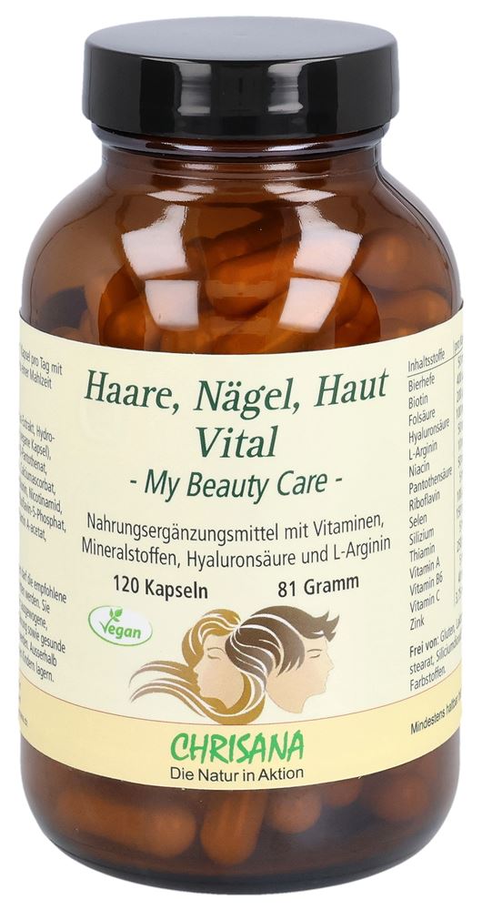 Chrisana Haare Nägel Haut Vital Kaps Beauty-Care Glas 120 Stk