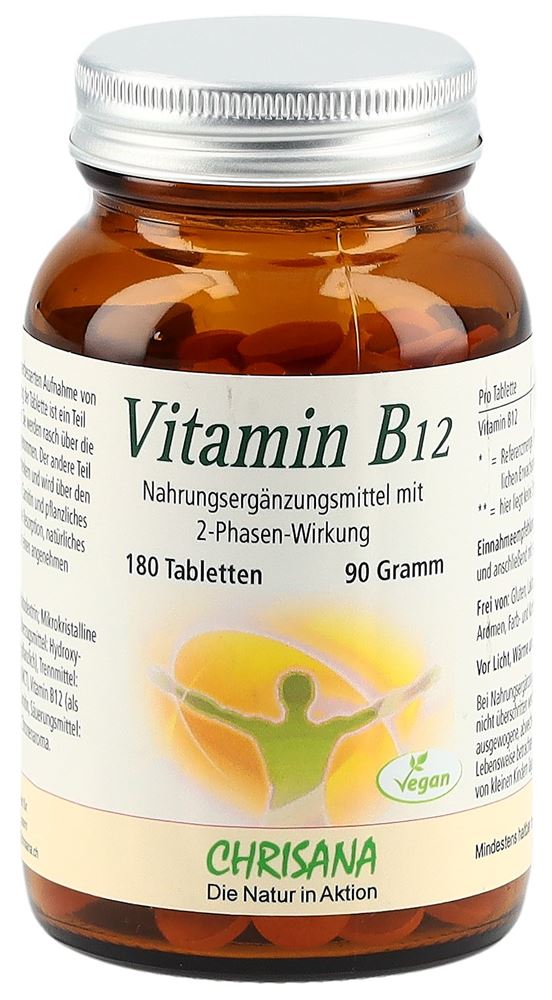 Chrisana Vitamin B12 Tabl 500 mcg Ds 180 Stk