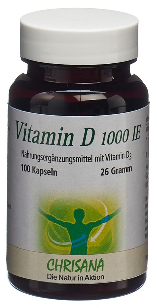 Chrisana Vitamin D3 Kaps 1000 IE Ds 100 Stk