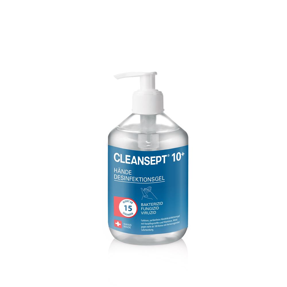 Cleansept 10+ Gel mit Pumpe Fl 500 ml