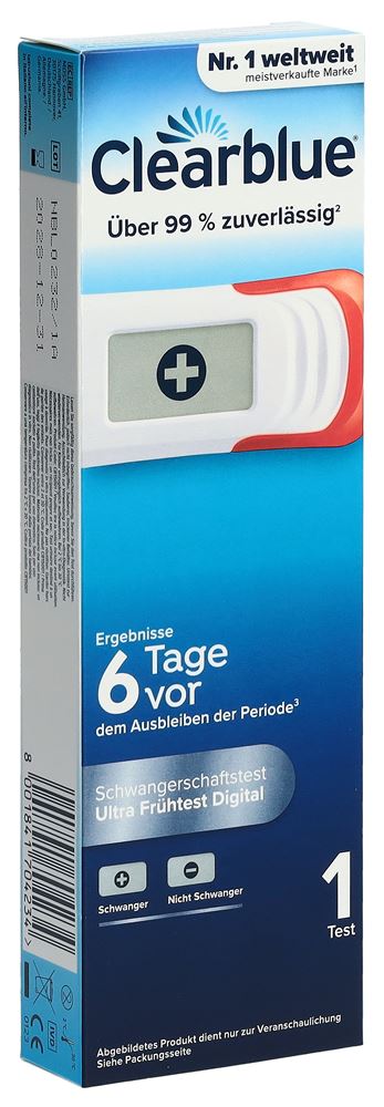 Clearblue Ultra Schwangerschaftstest früh digital