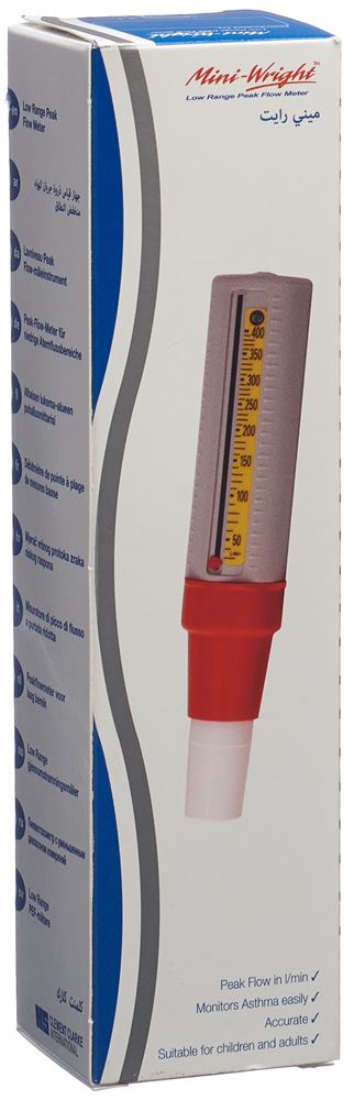 Clement Clarke Peak Flow Meter Mini-Wright Low Range 30-400l/min
