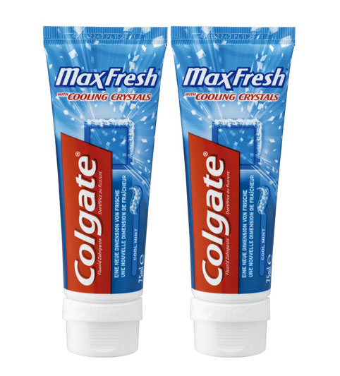Colgate Max Fresh Cool Mint Zahnpasta Duo 2 x 75 ml