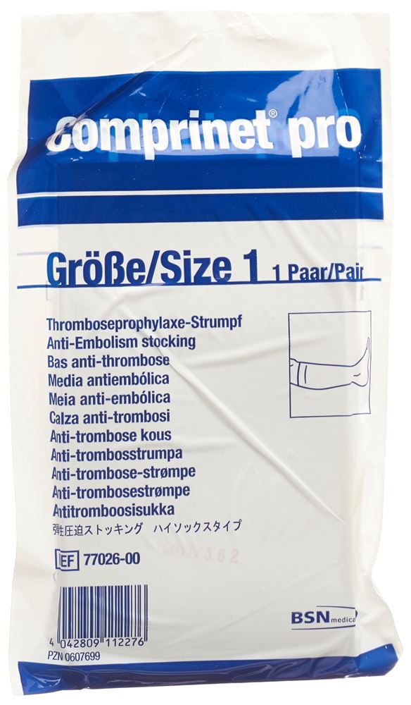 Comprinet Pro Thrombo A-D Gr3 39-46cm weiss 1 Paar