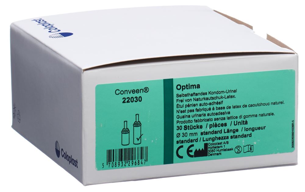 Conveen Optima Kondom Urinal 30mm/8cm selbsthaftend 30 Stk