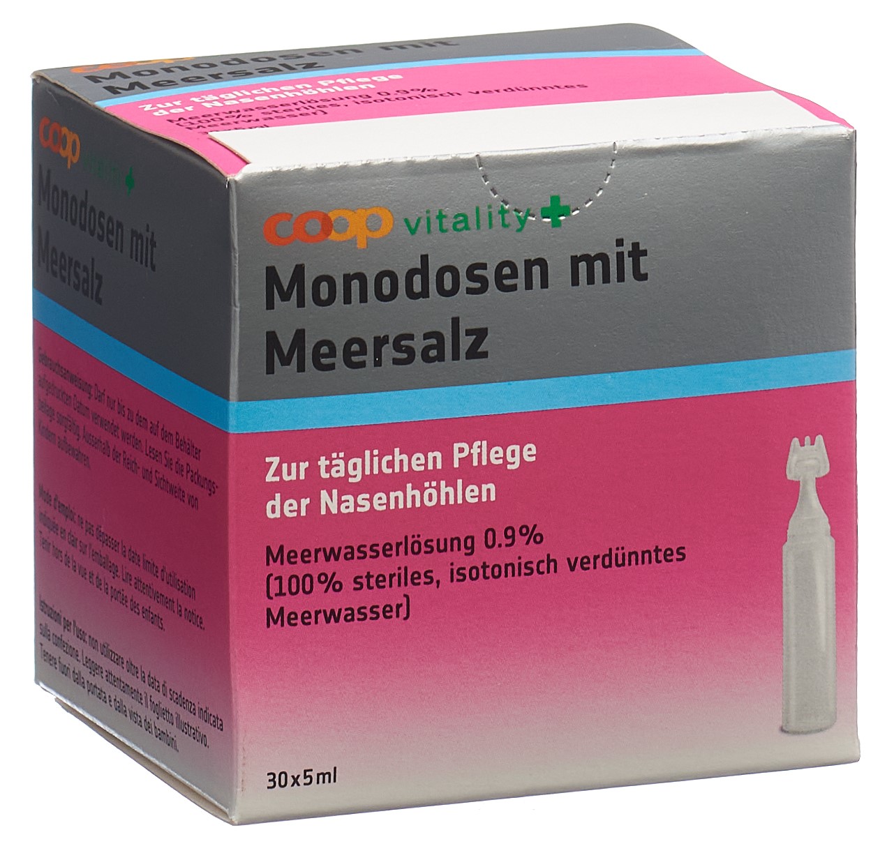 Coop Vitality Monodosen mit Meersalz 30 x 5 ml