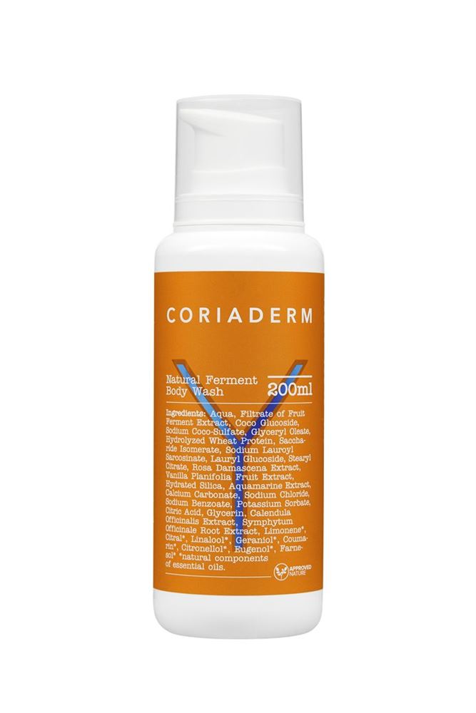 Coriaderm Natural Ferment Body Wash Disp 200 ml