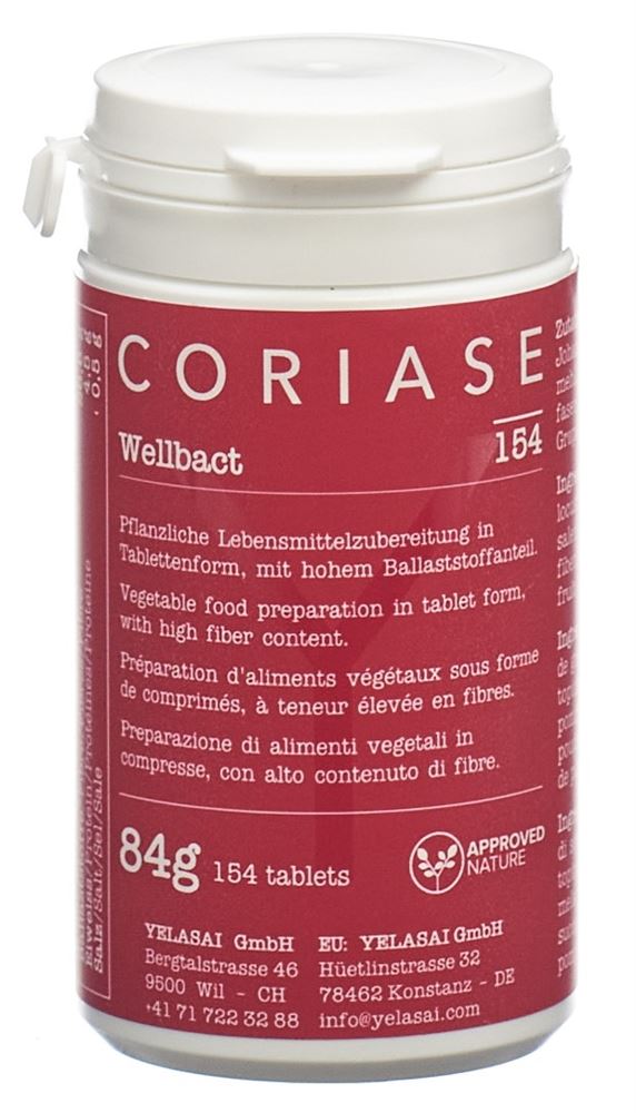 Coriase Wellbact Tabl Ds 154 Stk