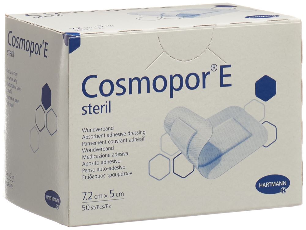 Cosmopor E Schnellverband 7.2cmx5cm steril 50 Stk