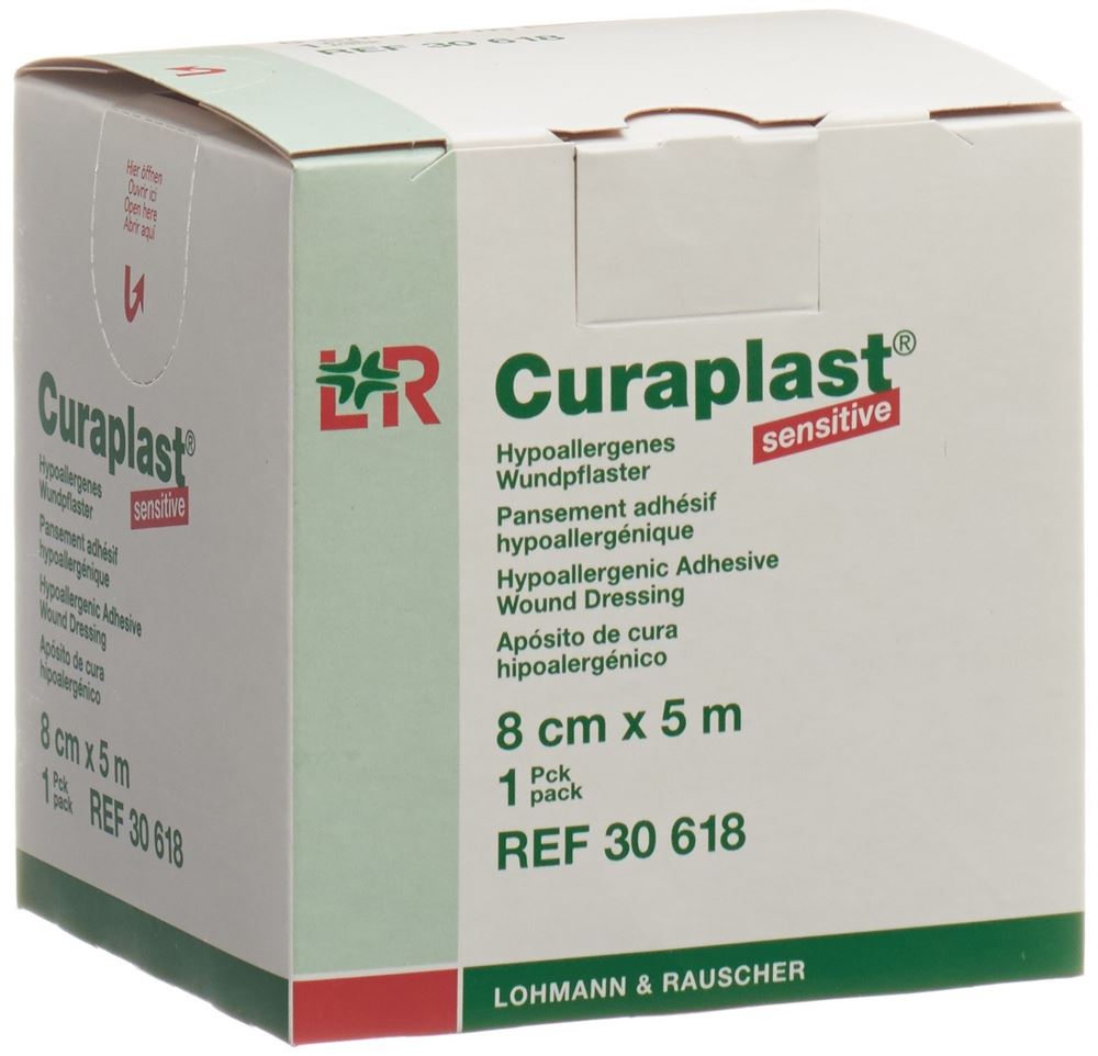 Curaplast Wundverband 8cmx5m hautfarbig Rolle