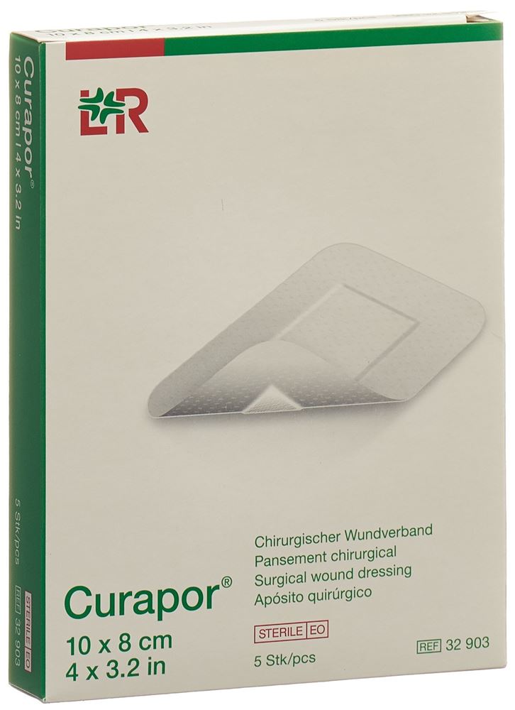 Curapor Chirurgisch Wundverband 10x8cm steril 5 Stk