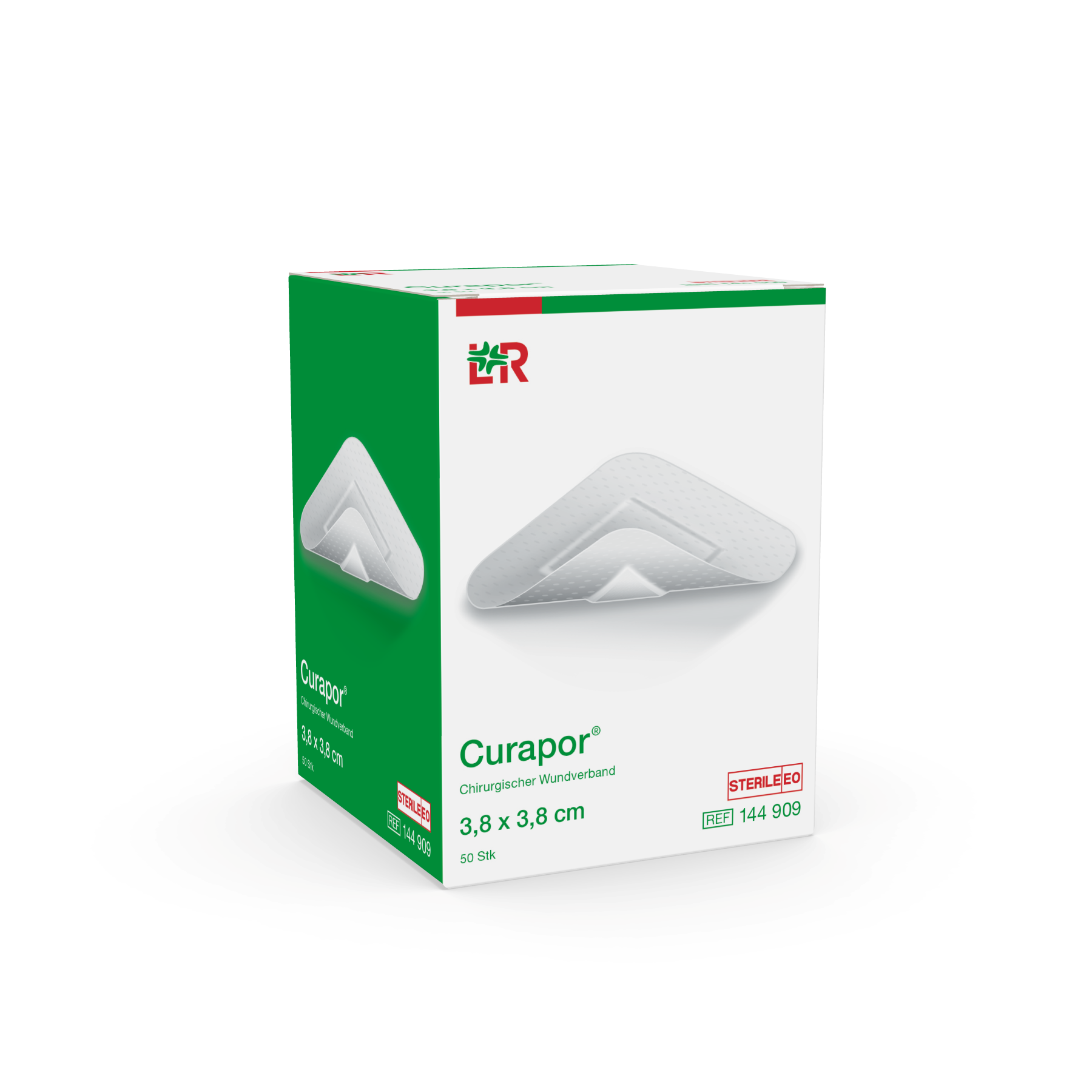 Curapor Chirurgischer Wundverband 3.8x3.8cm steril 50 Stk