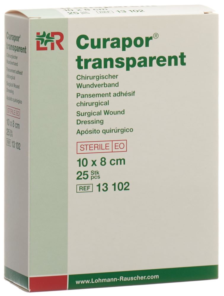 Curapor Wundverband 8x10cm transparent 25 Btl