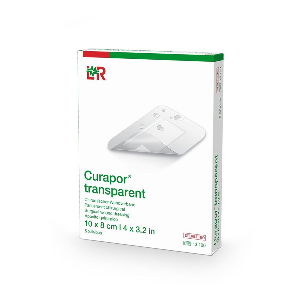 Curapor Wundverband 8x10cm transparent 5 Btl
