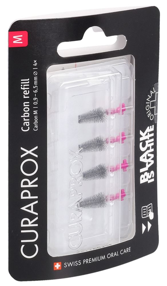 Curaprox Black is white-CPS Carbon M refill 4 Stk