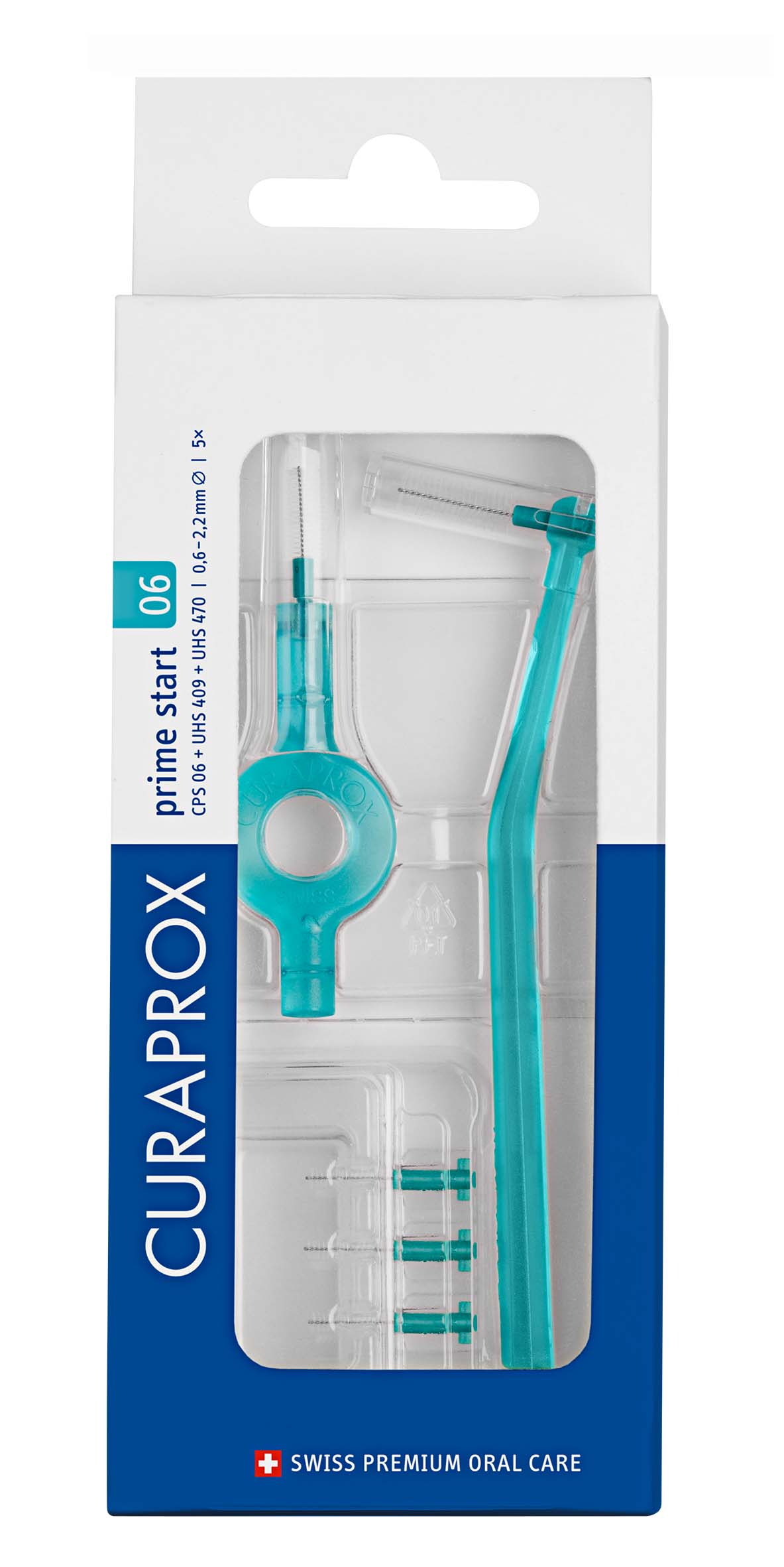 Curaprox CPS 06 prime start 5 Interdentalbürsten +Uhs 409&470