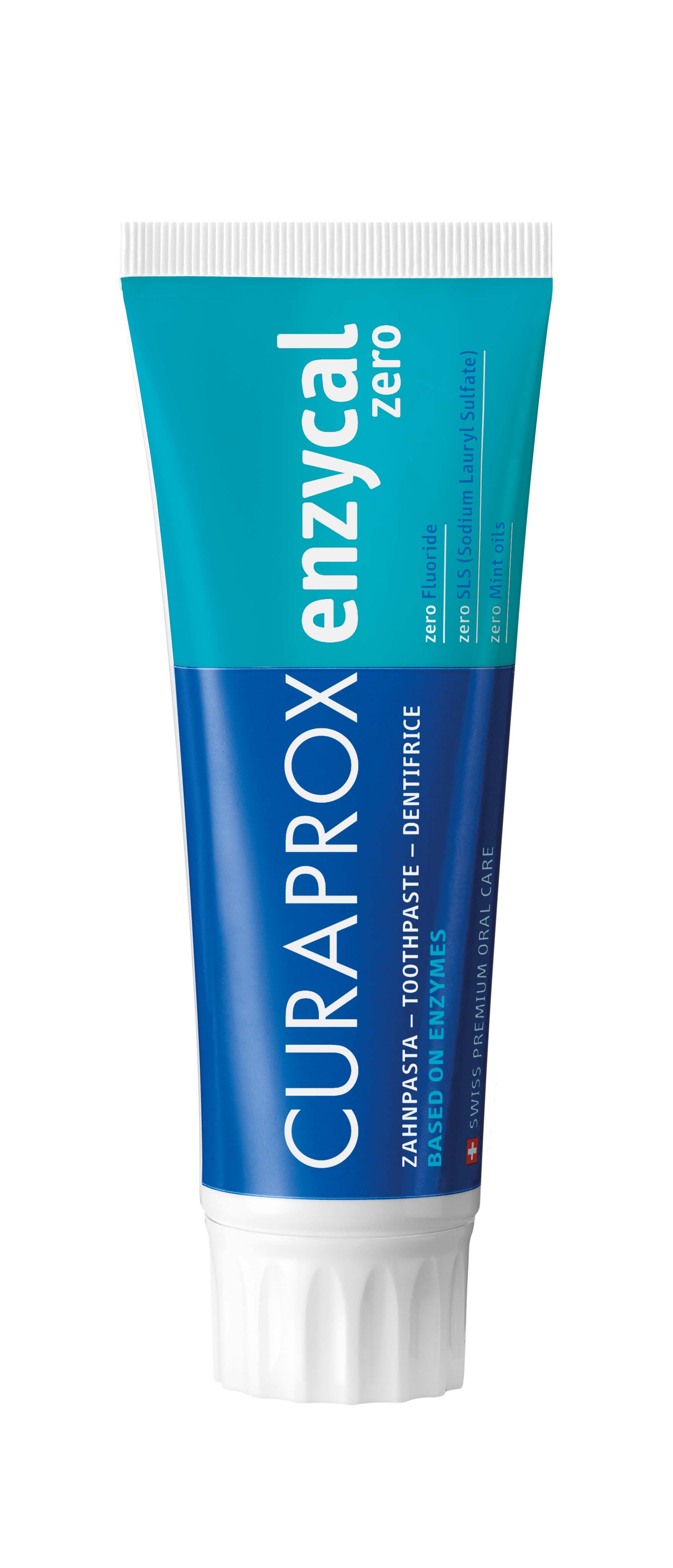 Curaprox enzycal Zero ohne Fluorid Tb 75 ml