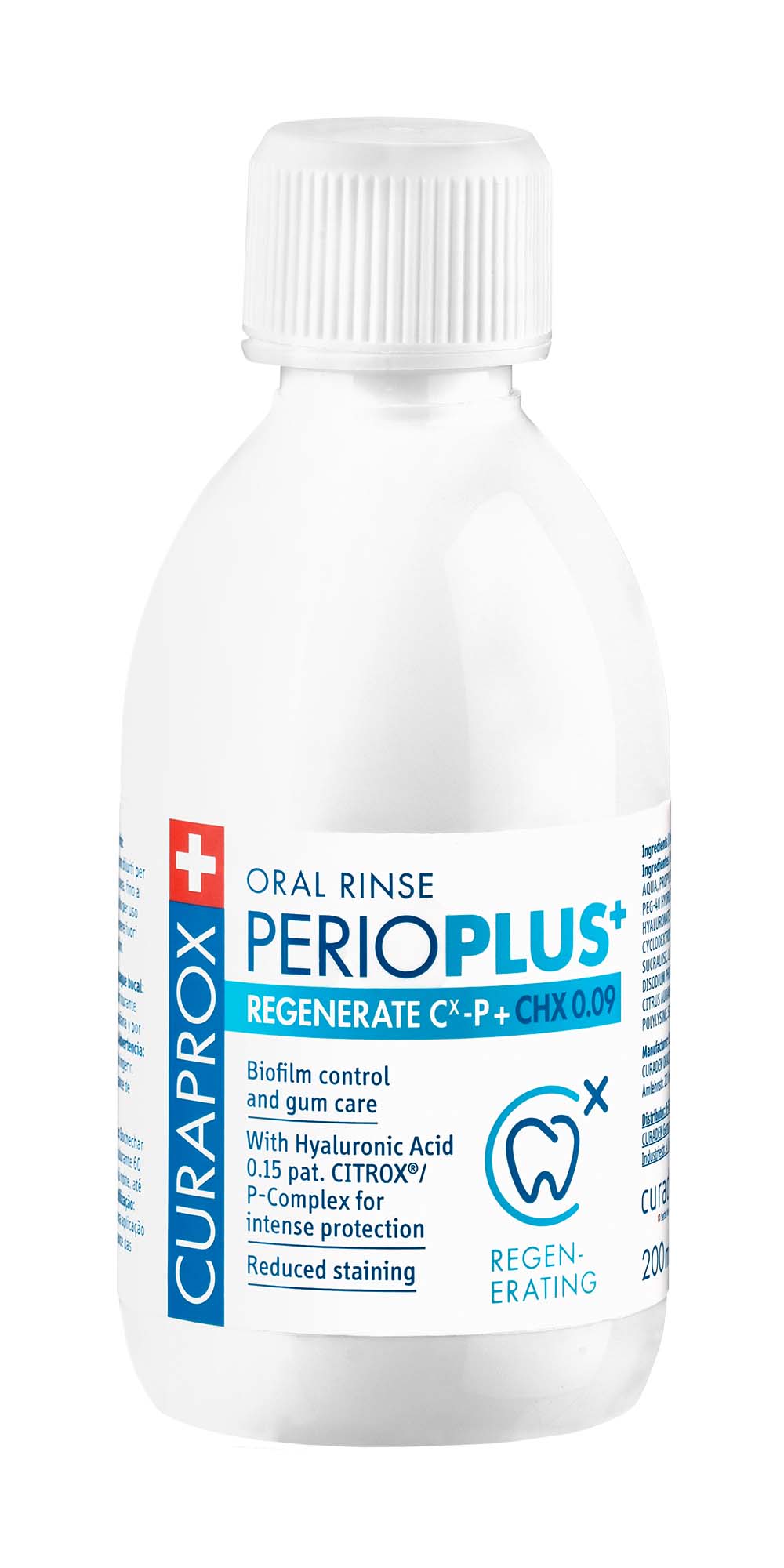 Curaprox Perio Plus Regenerate CHX 0.09 % Fl 200 ml