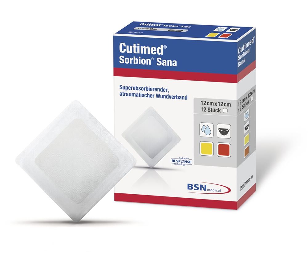 Cutimed Sorbion Sana 12x12cm 10 Stk