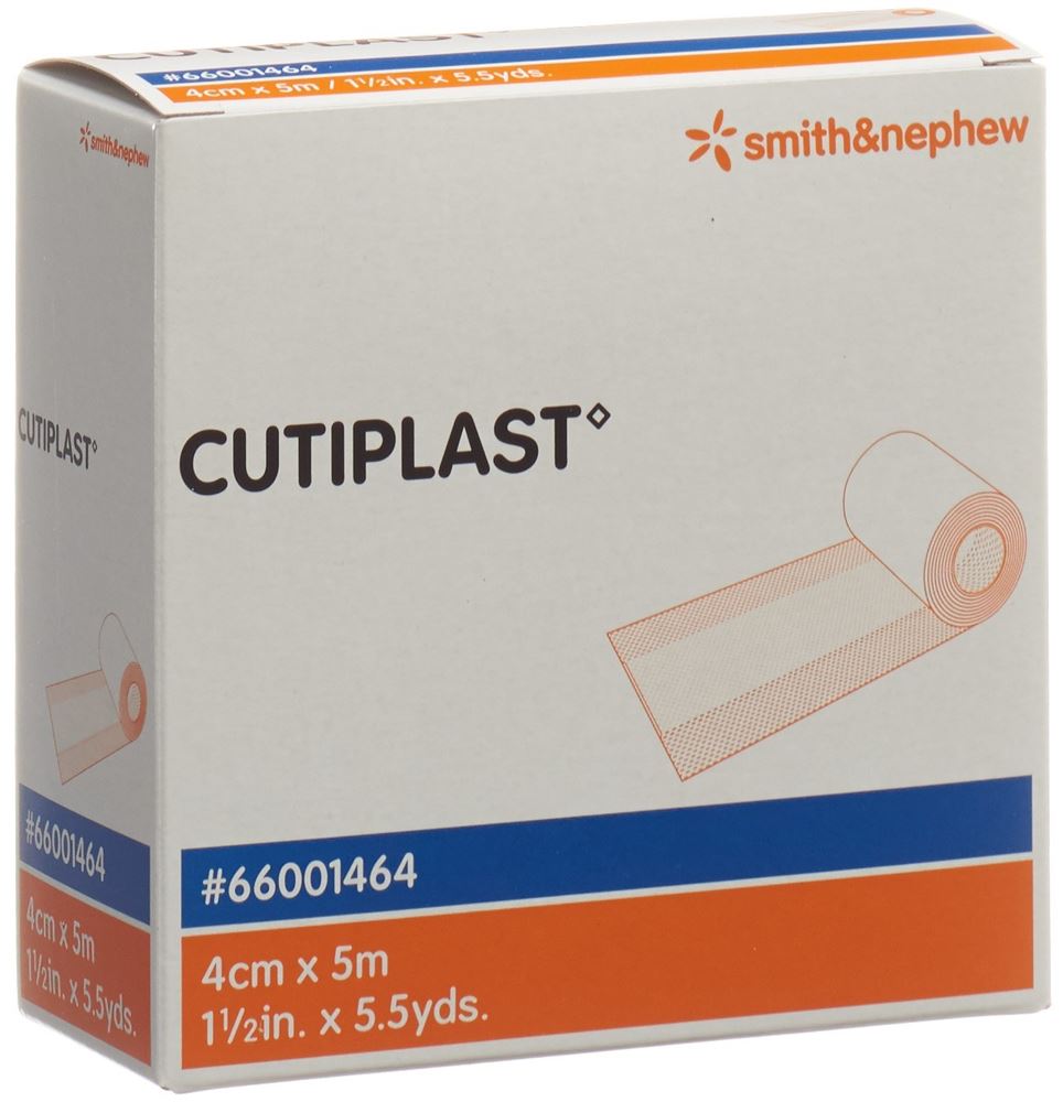Cutiplast Meterware Vliesstoffverband 4cmx5m weiss