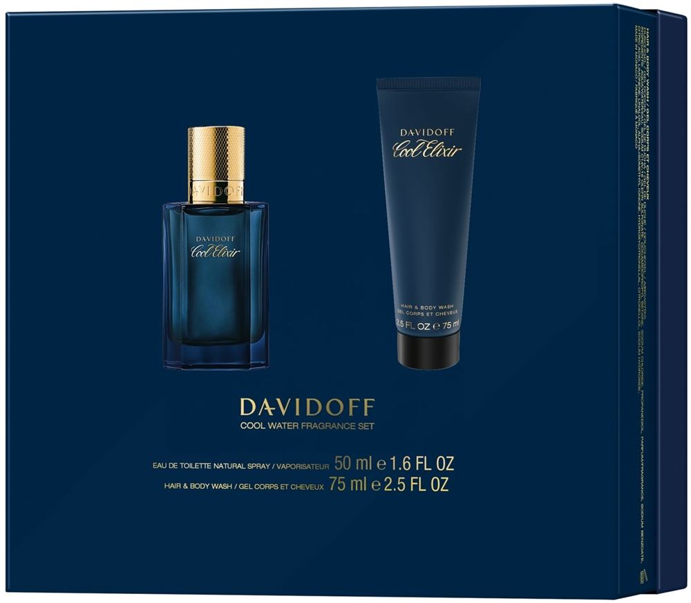 Davidoff XMAS-Set Cool Elixir Man Eau de Parfum 50ml + Showergel 75ml