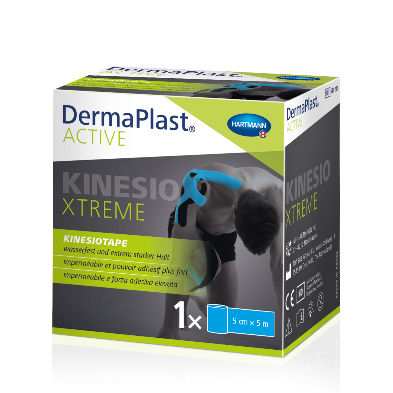 DermaPlast Active Kinesiotape Xtreme 5cmx5m blau