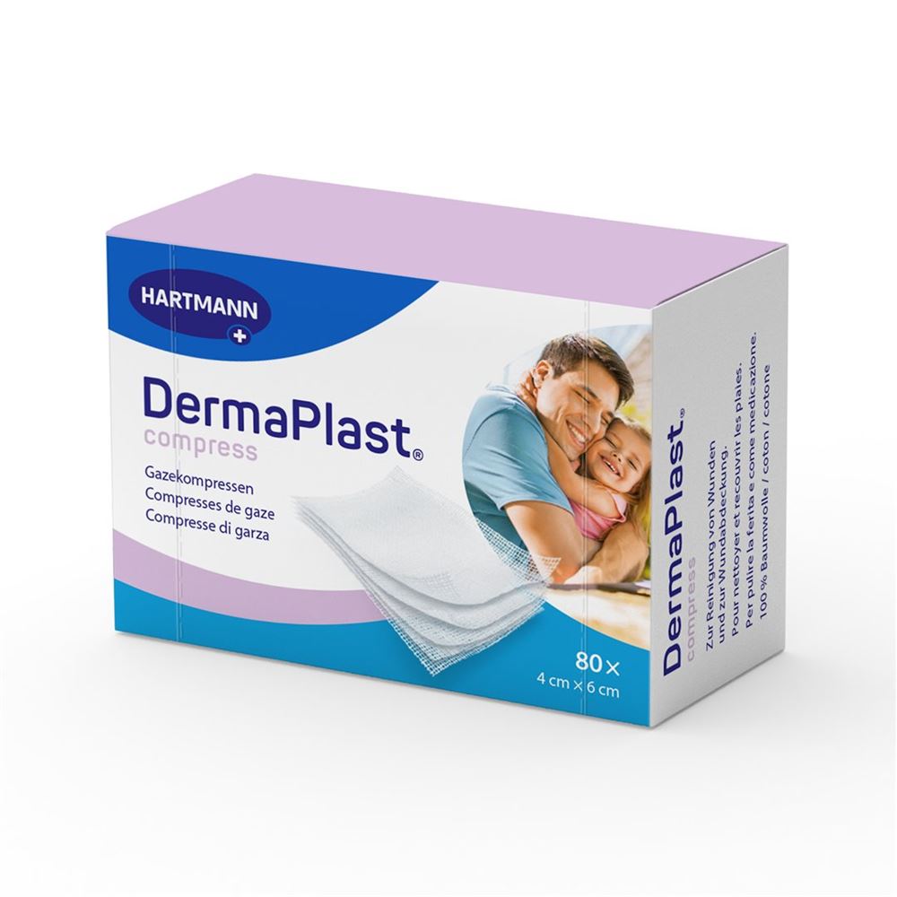 DermaPlast Compress 4x6cm 80 Stk