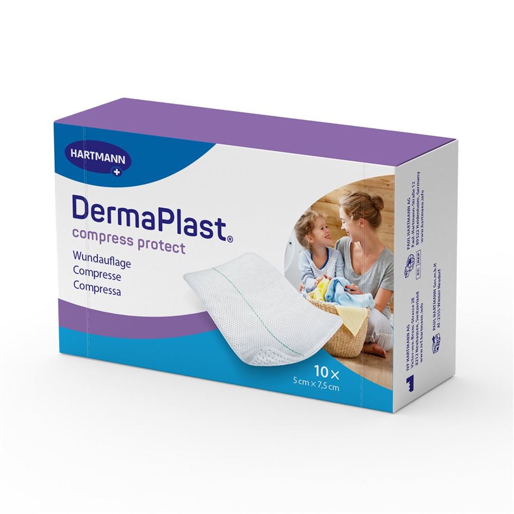 DermaPlast Compress Protect 5x7.5cm 10 Stk