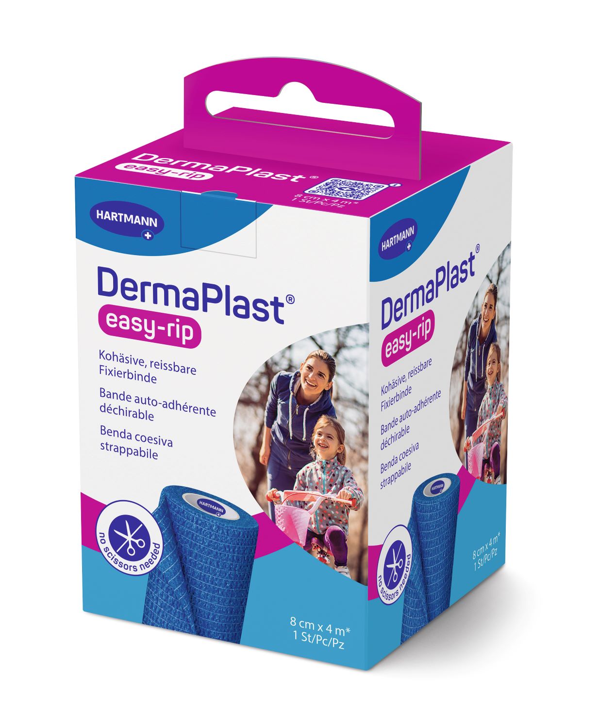 DermaPlast easy-rip 8cmx4m blau