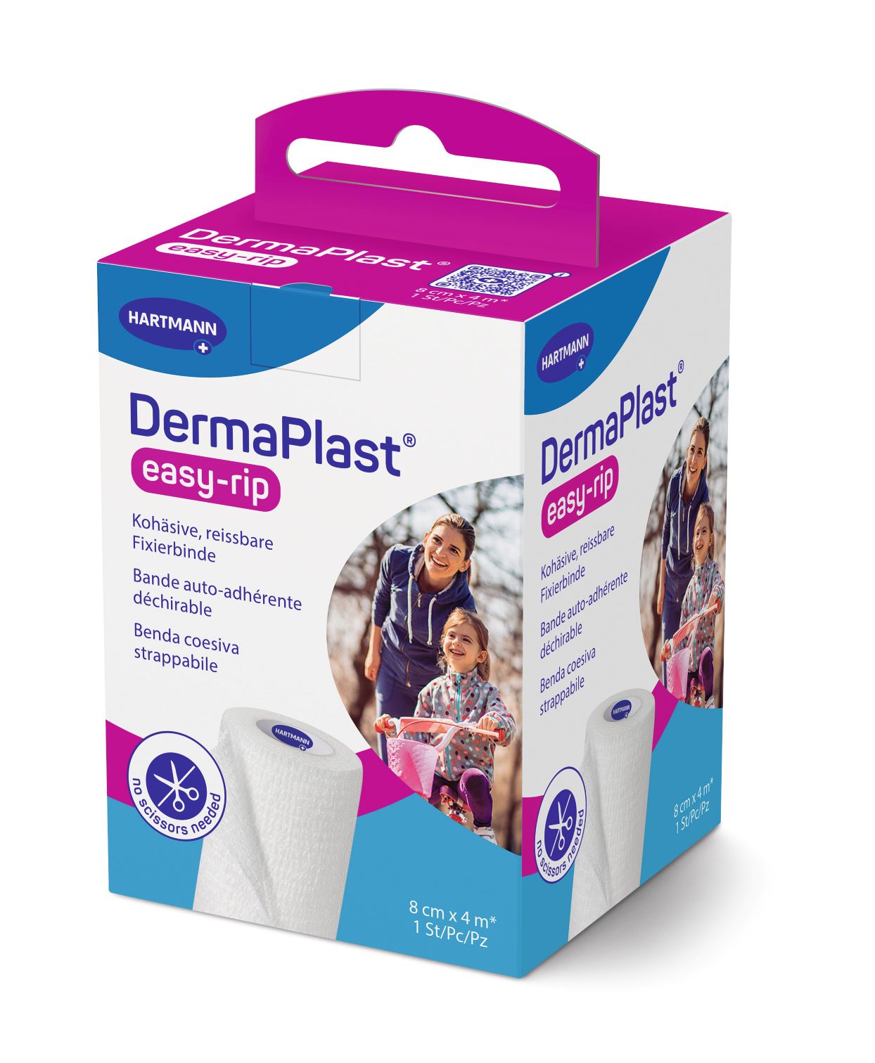 DermaPlast easy-rip 8cmx4m weiss