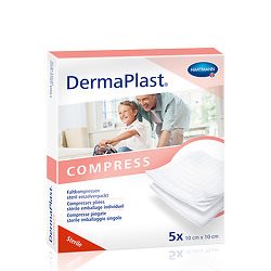 Dermaplast Kompressen 10x10cm 8-fach 5 x 2 Stk