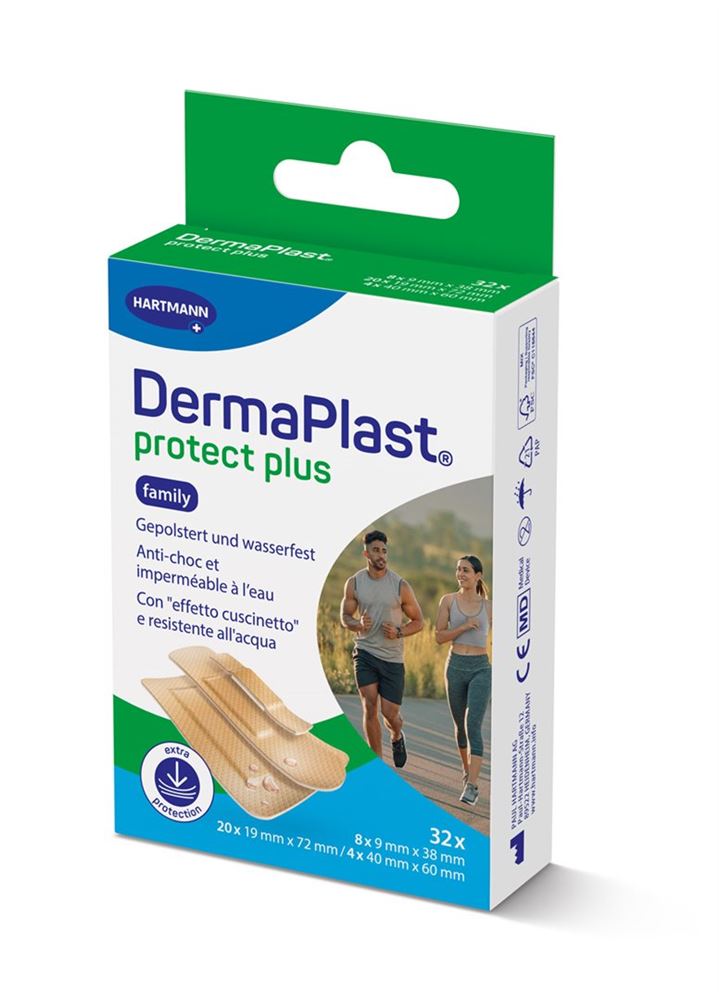 Dermaplast ProtectPlus Family 3 Grössen 32 Stk