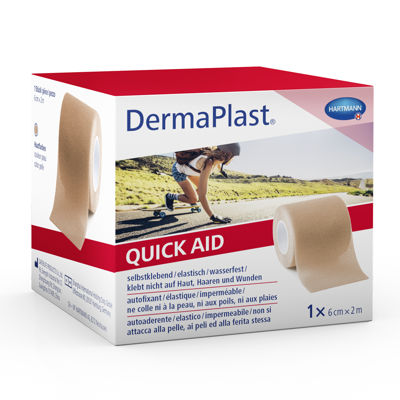 DermaPlast QuickAid 6cmx2m hautfarbig