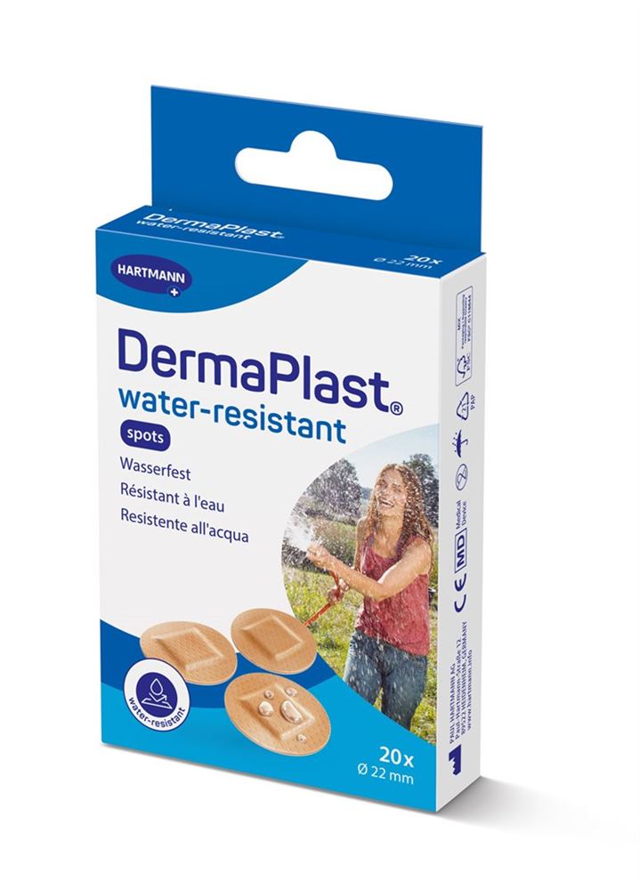 DermaPlast Spots rund hautfarbig 20 Stk