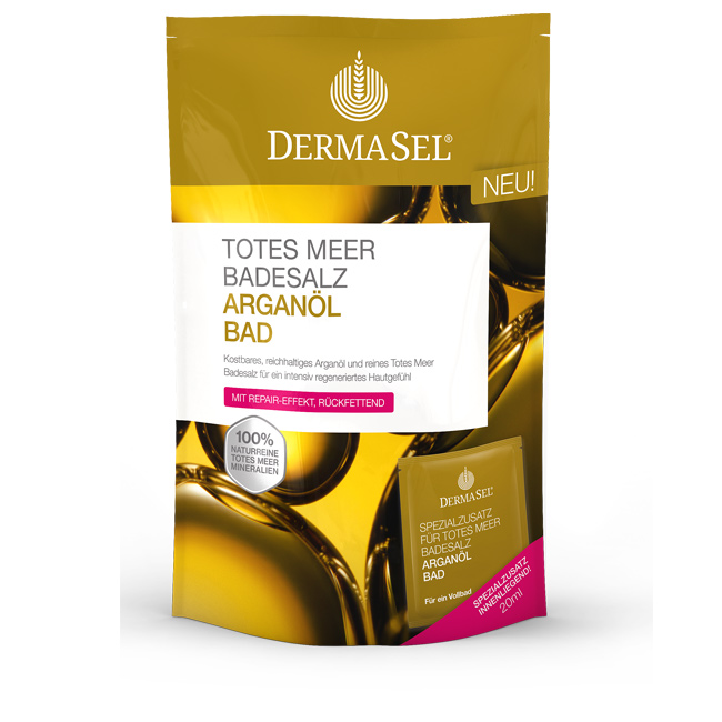 DermaSel Badesalz Arganöl deutsch/französisch Btl 400 g